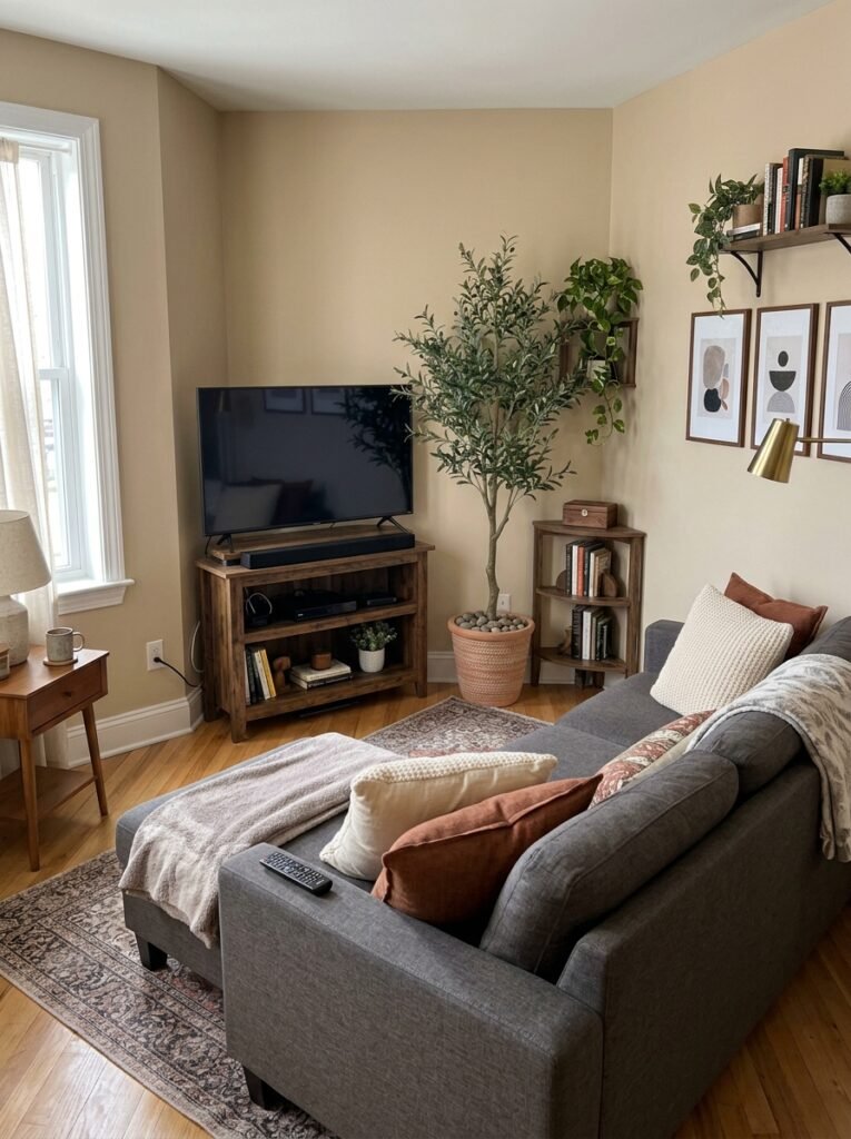 7 Small-Space Modern Living Room Layouts for First-Time City Renters