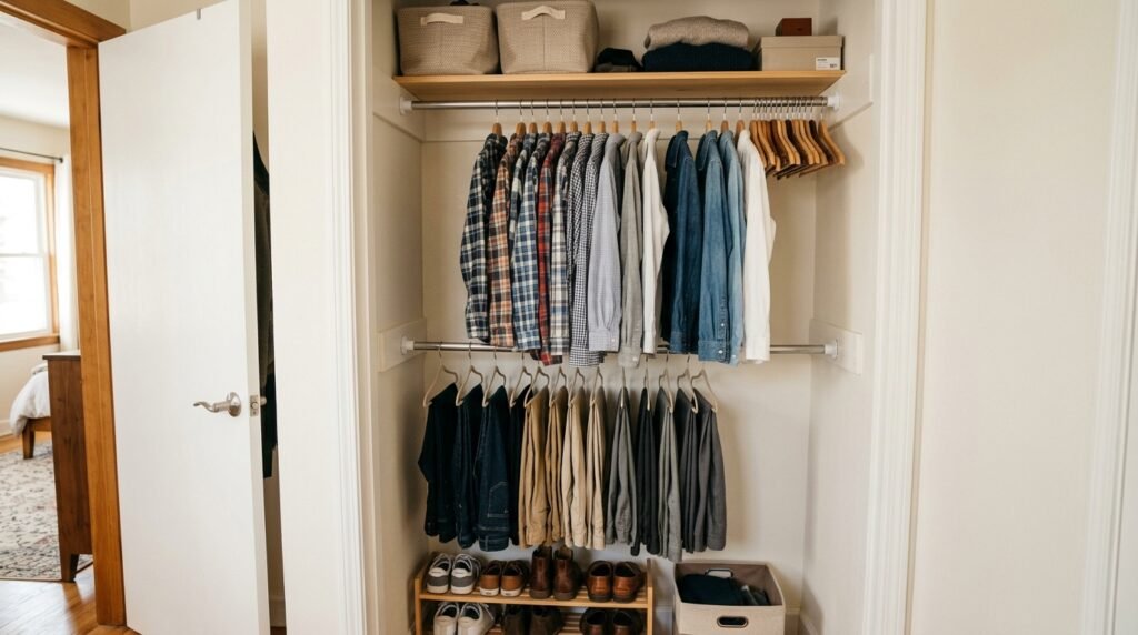 9 Wardrobe Organization Ideas for Small Closets in Studio Apartments