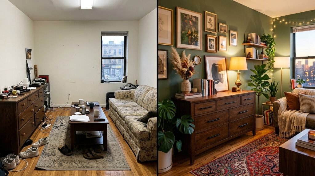 How to Make Mismatched Hand-Me-Down Furniture Look Intentional