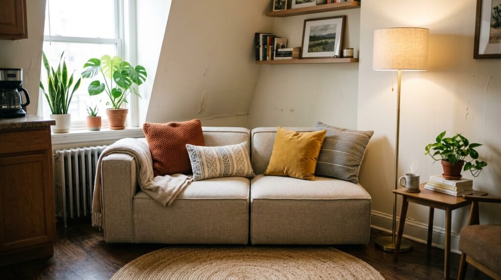 9 Thrifted Modern Living Room Finds for Renters Furnishing on Under $500