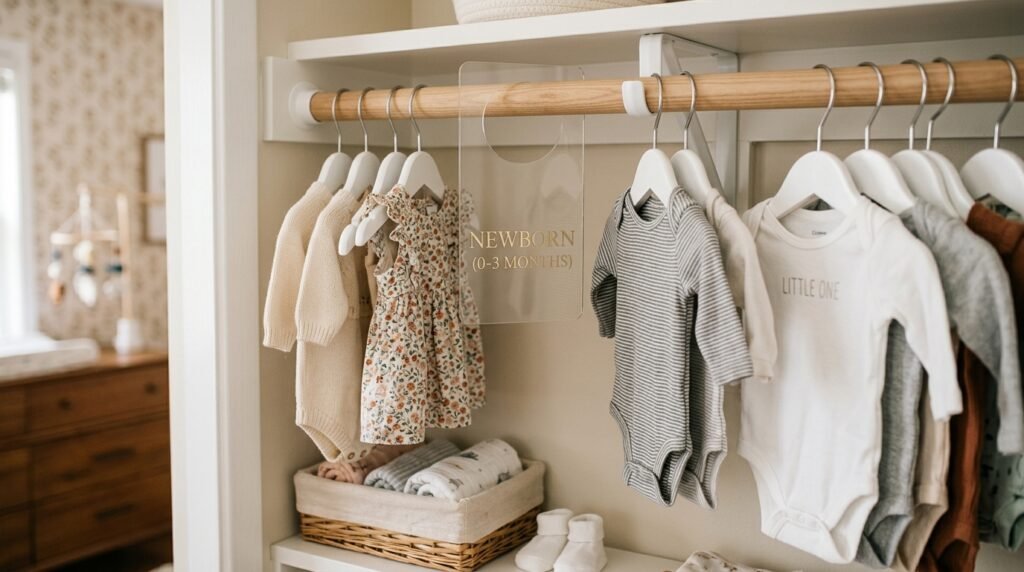 6 Wardrobe Organization Ideas for New Parents Setting Up a Baby Girl’s Nursery Closet