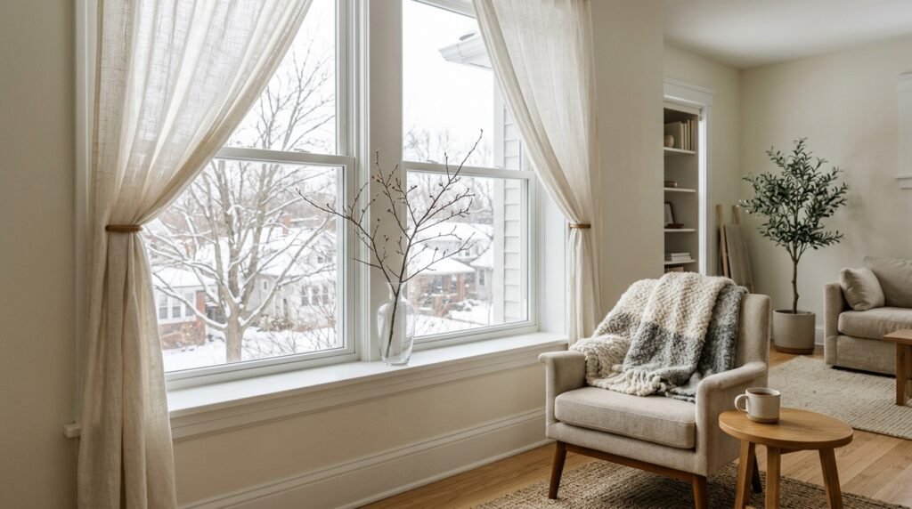 Minimalist Winter Holiday Decor for Small Apartments