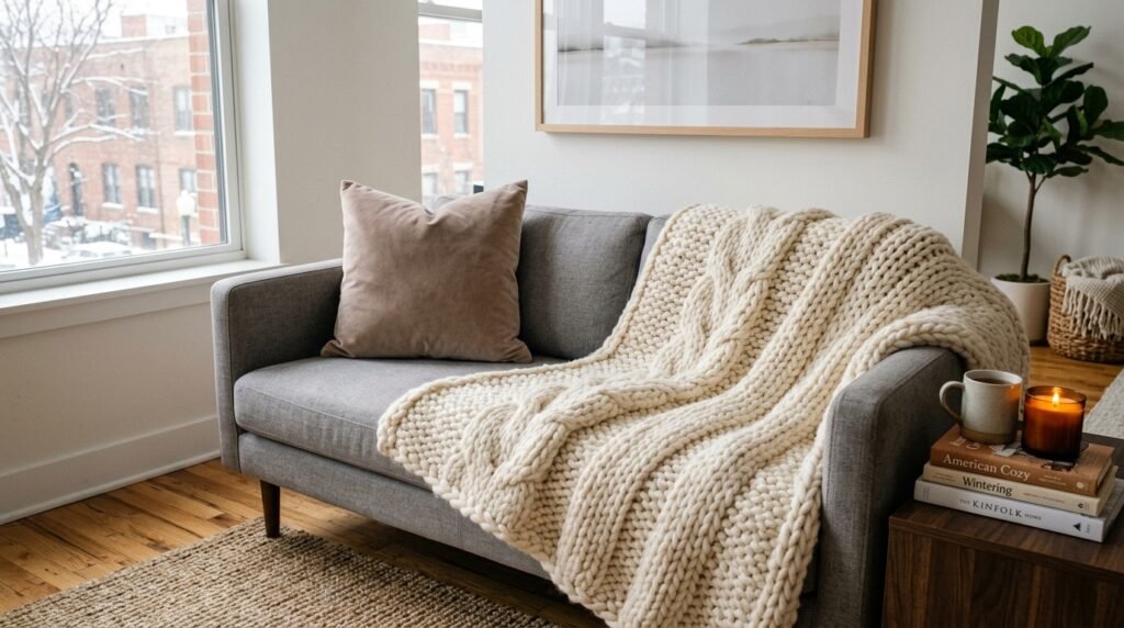 Minimalist Winter Holiday Decor for Small Apartments