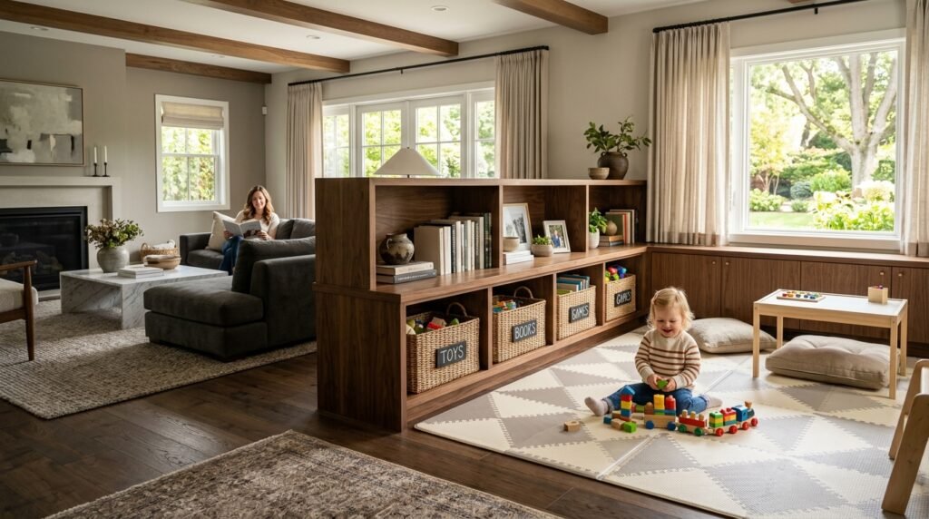 8 Open-Concept Kitchen–Living Room Combos for Families With Toddlers