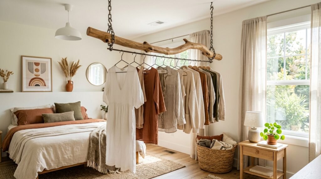 DIY Clothes Storage for Small Spaces: 11 Ideas With No Closet