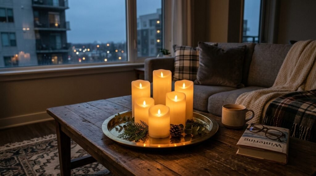 Minimalist Winter Holiday Decor for Small Apartments