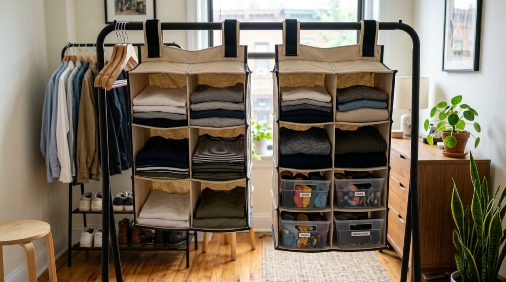 DIY Clothes Storage for Small Spaces: 11 Ideas With No Closet