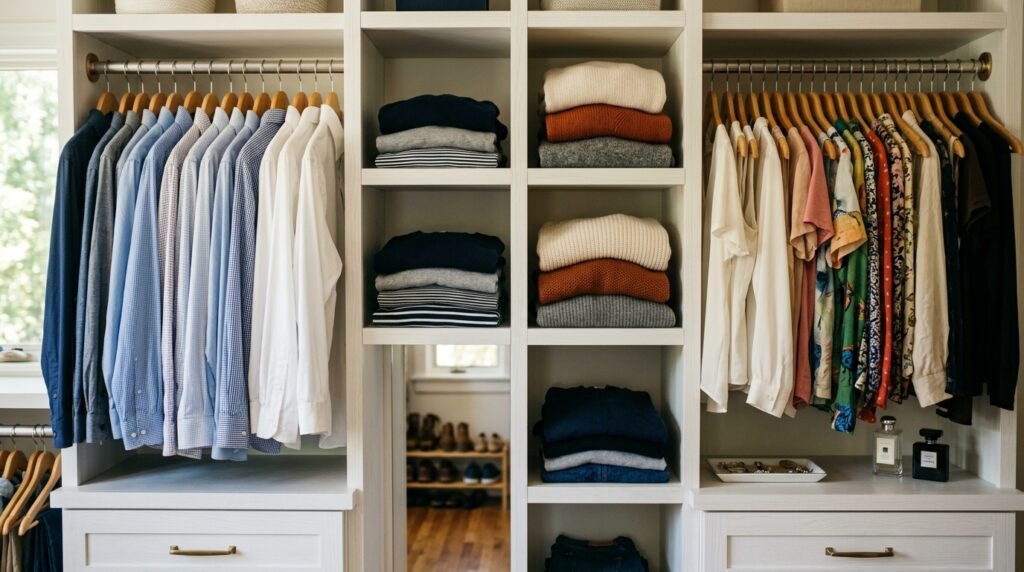 10 Wardrobe Organization Ideas for Couples Sharing One Closet