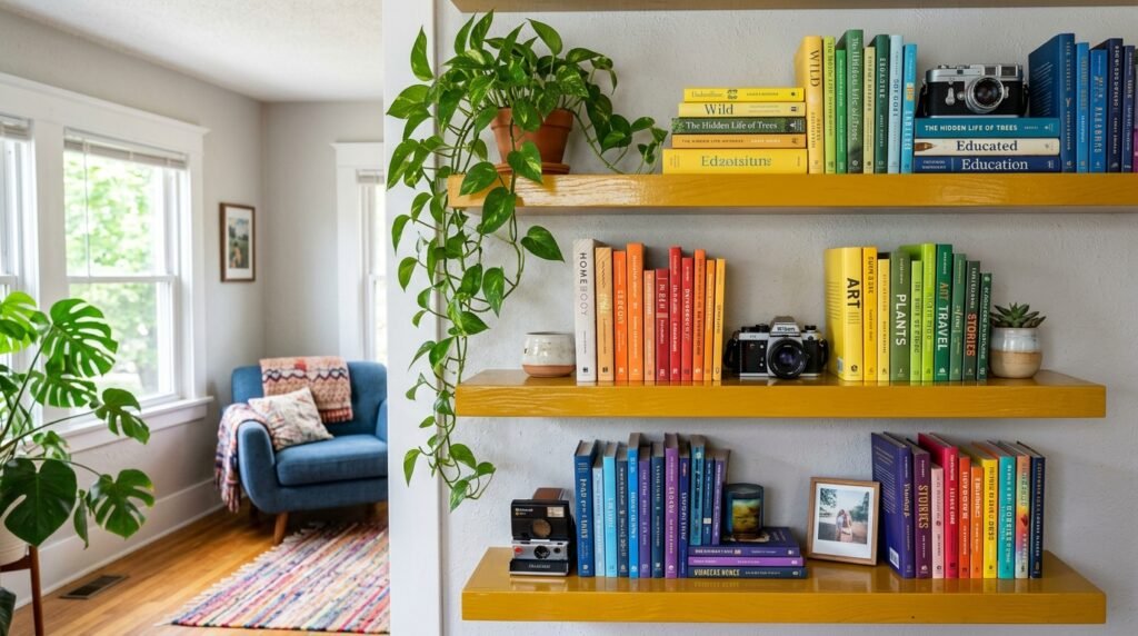 11 Dopamine Living Room Ideas for Couples Merging Boho and Modern Styles