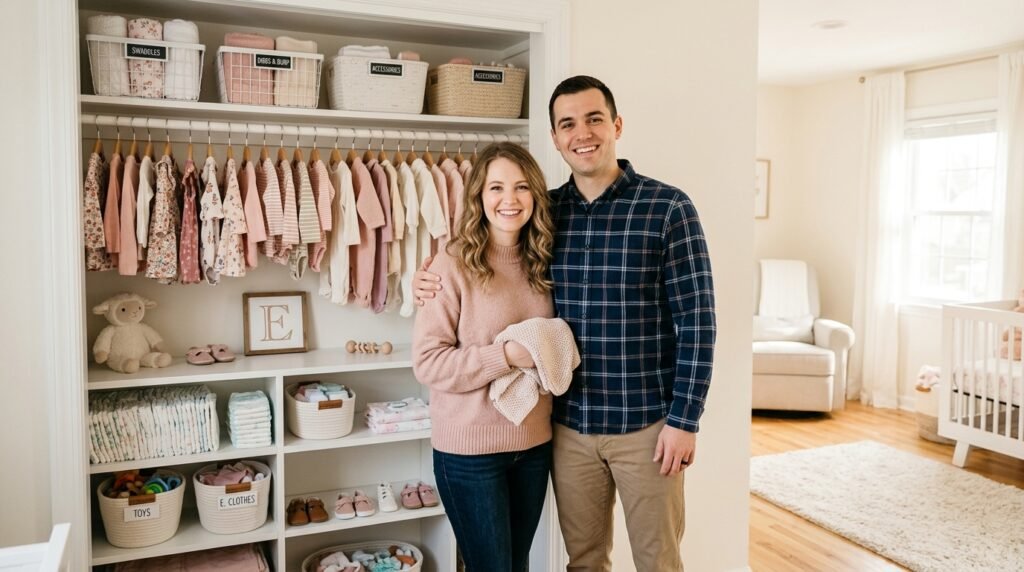 6 Wardrobe Organization Ideas for New Parents Setting Up a Baby Girl’s Nursery Closet
