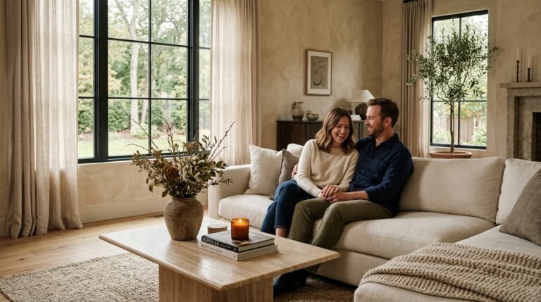 12 Quiet Luxury Living Rooms for Couples Redoing Their First Home Together