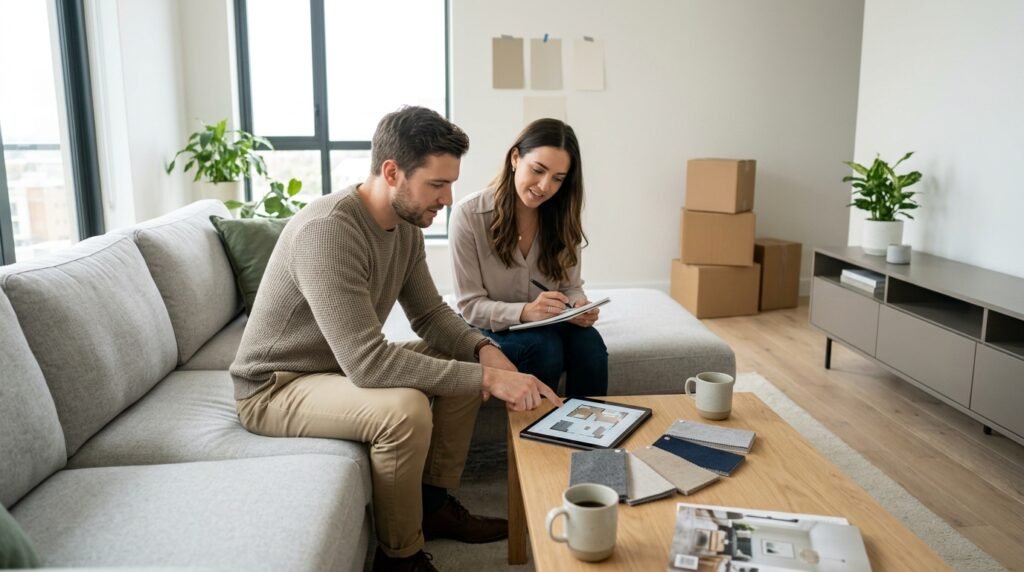 9 Modern Living Room Setups for Couples Furnishing Their First Place Together