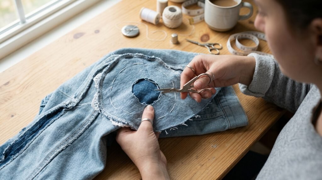 DIY Shirt Refashion: How to Add a Crochet Doily for a Boho Upgrade