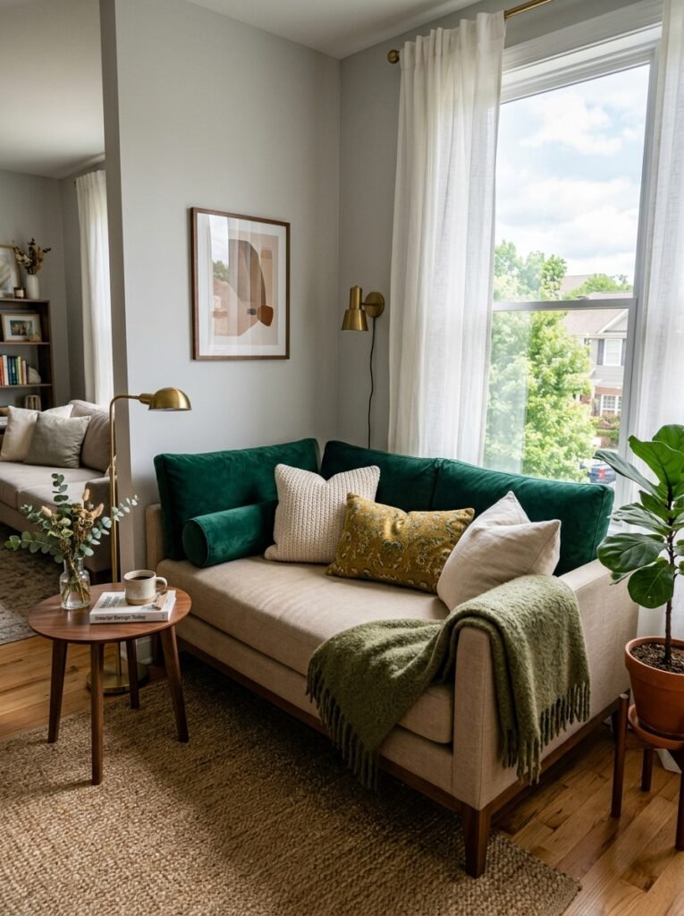9 Modern Living Room Setups for Couples Furnishing Their First Place Together