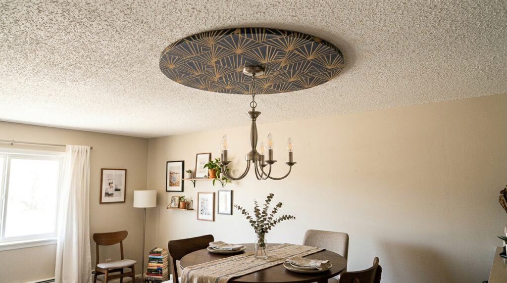 Decor for Renters With Popcorn Ceilings and Ugly Fixtures You Can’t Remove