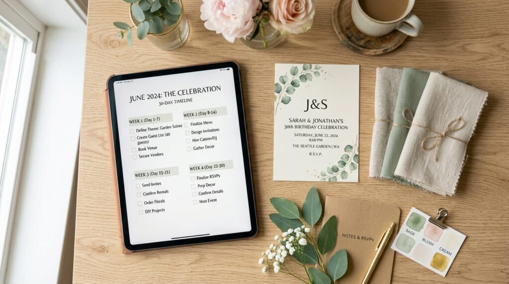 How to Plan a Baby Shower in 30 Days: A Week-by-Week Checklist