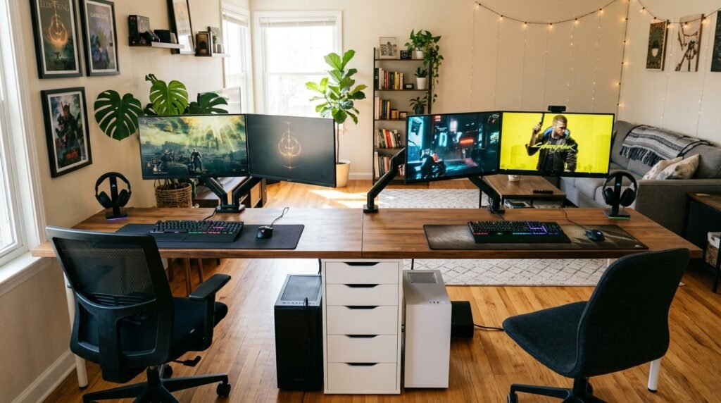 6 Gaming Setup Living Rooms for Teens Sharing a Room With Siblings