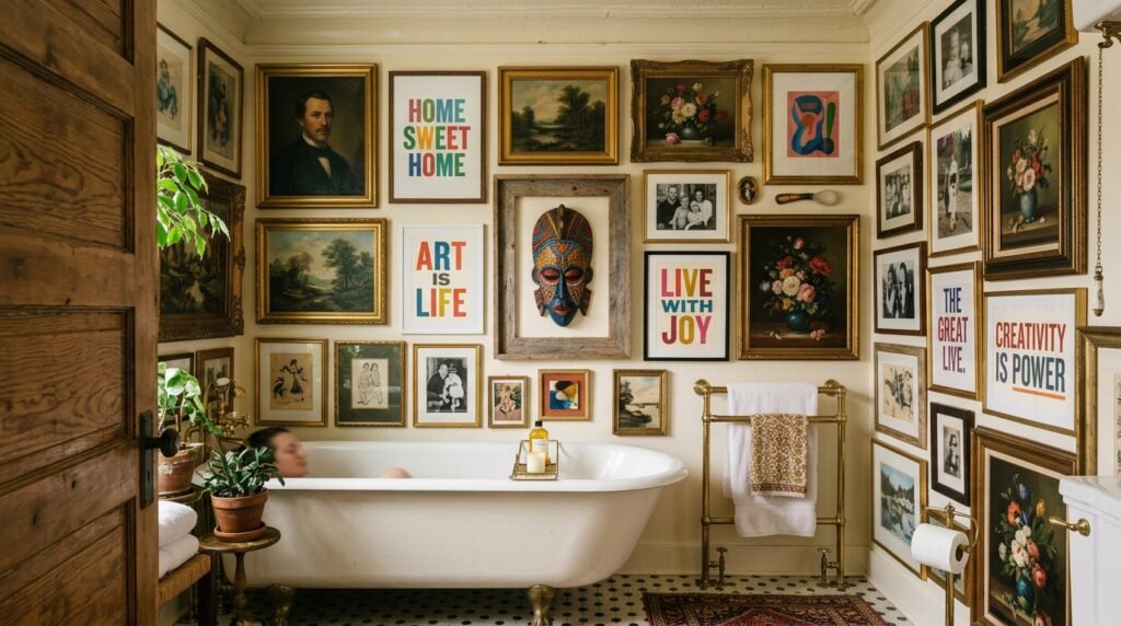 8 Dopamine Bathroom Ideas for Tiny Half Baths With No Natural Light