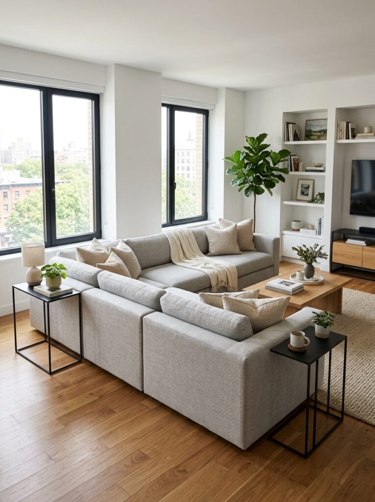 9 Modern Living Room Setups for Couples Furnishing Their First Place Together
