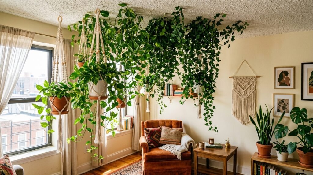 Decor for Renters With Popcorn Ceilings and Ugly Fixtures You Can’t Remove