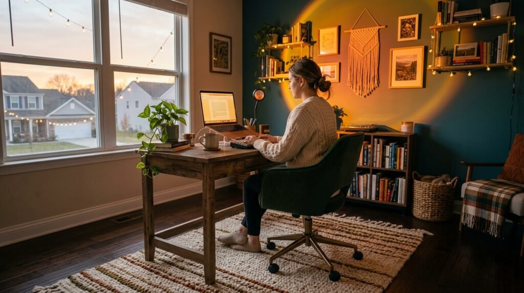 6 Dopamine Home Office Setups for Remote Workers Stuck at a Desk All Day