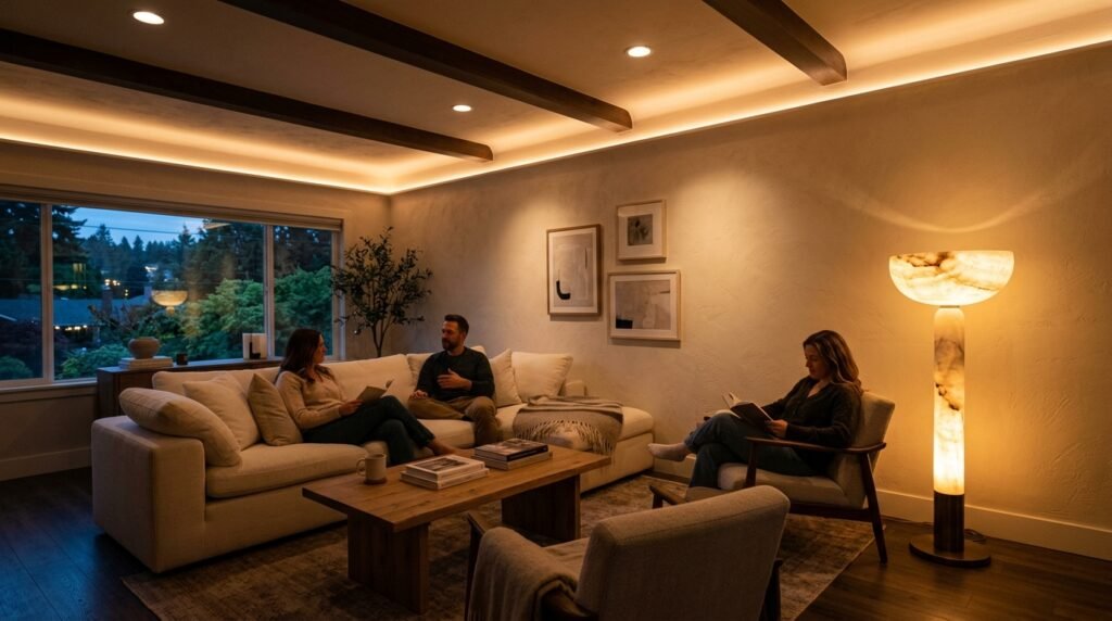 12 Quiet Luxury Living Rooms for Couples Redoing Their First Home Together