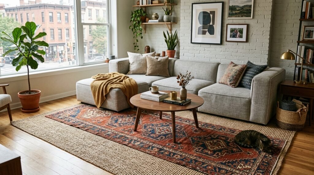 9 Thrifted Modern Living Room Finds for Renters Furnishing on Under $500
