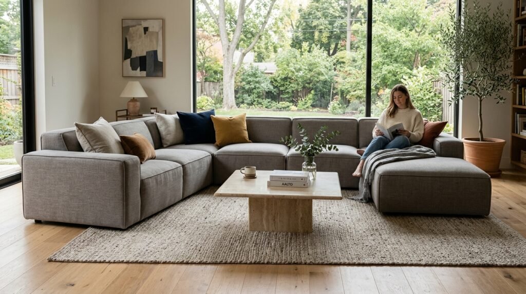 12 Quiet Luxury Living Rooms for Couples Redoing Their First Home Together