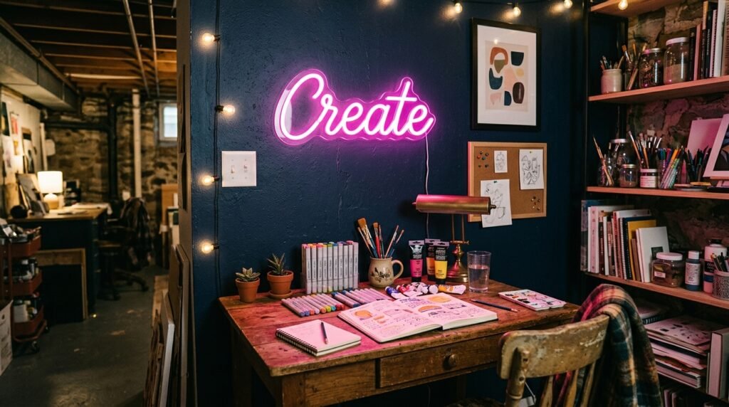 9 Dopamine Craft Room Ideas for Hobbyists Who Need Storage and Color