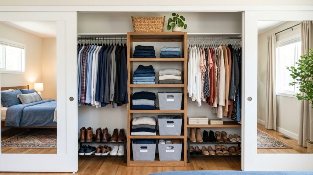 10 Wardrobe Organization Ideas for Couples Sharing One Closet