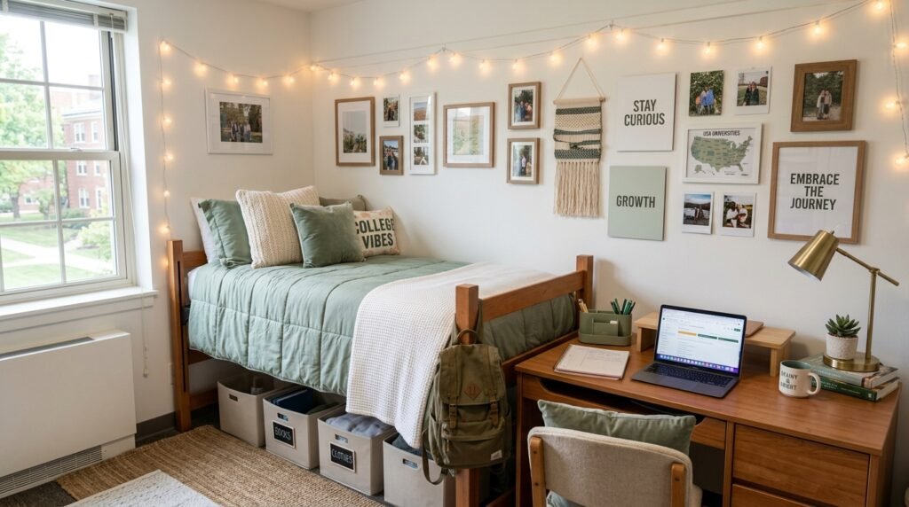 Dorm Room Decor for College Students: 10 Command-Strip-Only Ideas