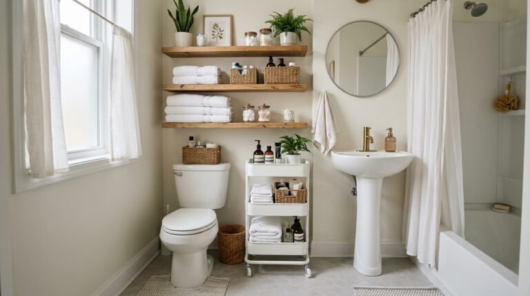 Small Bathroom Storage: 12 Decor Solutions for Under 40 Square Feet