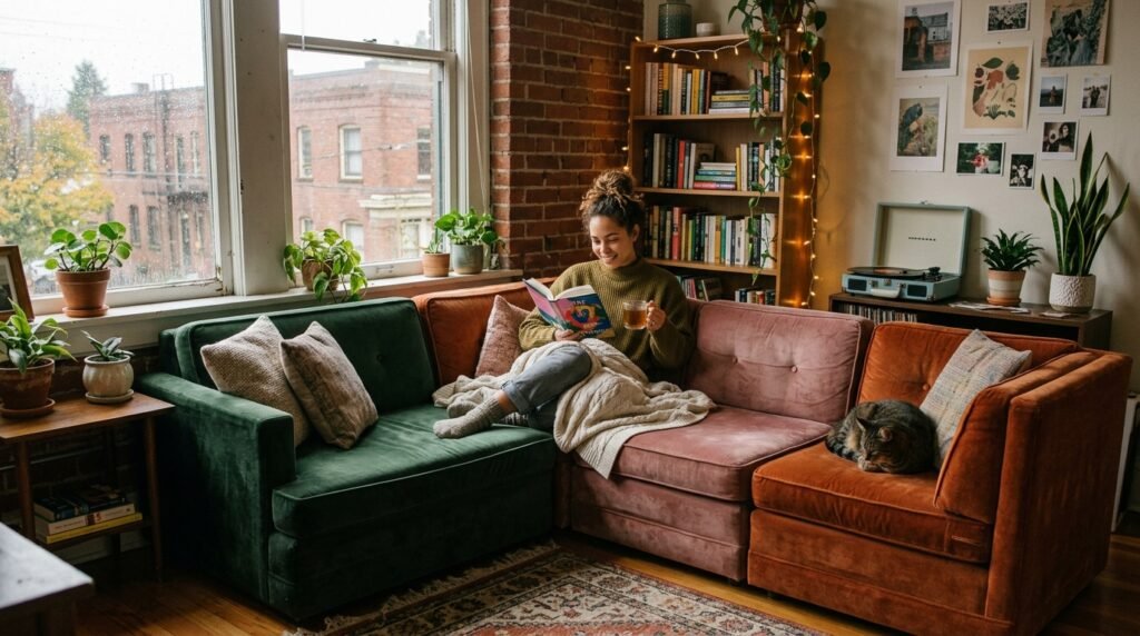 9 Thrifted Modern Living Room Finds for Renters Furnishing on Under $500