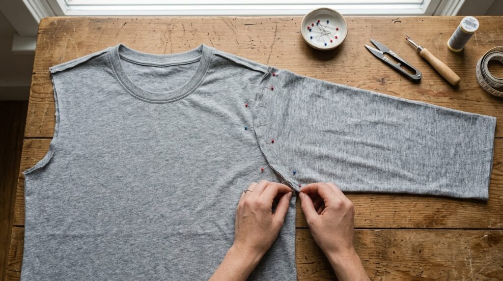 How to Sew a Basic T-Shirt: Free Pattern & Step-by-Step Tutorial