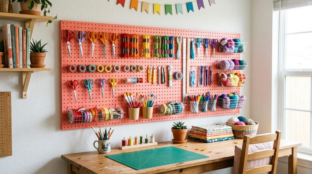 9 Dopamine Craft Room Ideas for Hobbyists Who Need Storage and Color