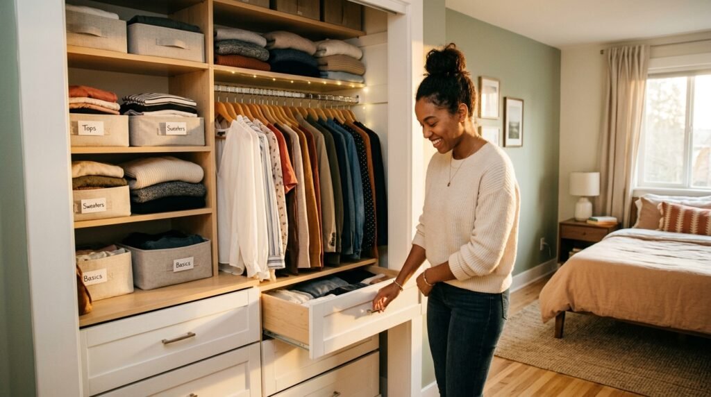 9 Wardrobe Organization Ideas for Small Closets in Studio Apartments