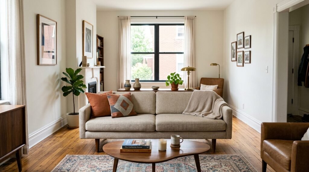 7 Mid-Century Modern Layouts for Long, Narrow Living Rooms
