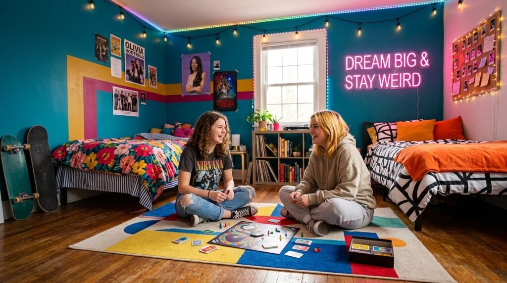 7 Dopamine Bedroom Ideas for Teens Sharing a Room With a Sibling