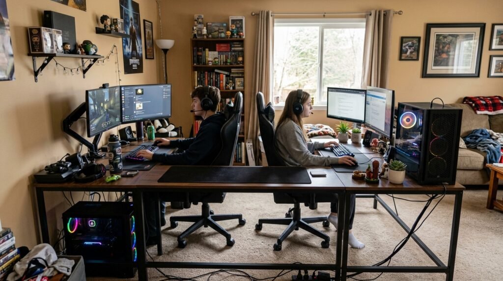 6 Gaming Setup Living Rooms for Teens Sharing a Room With Siblings