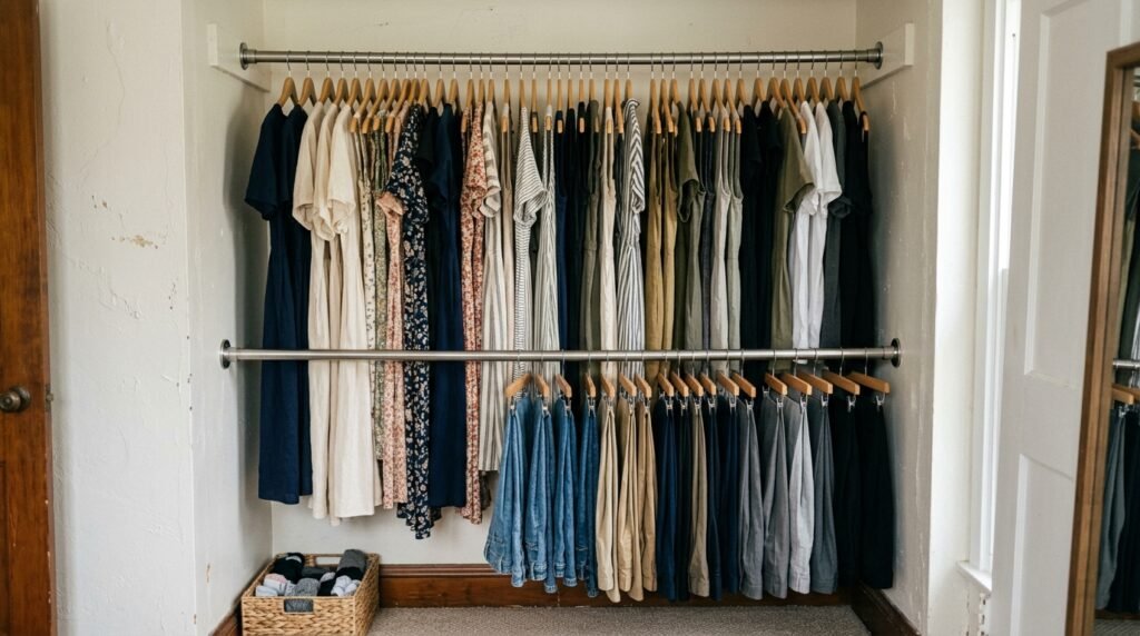 DIY Clothes Storage for Small Spaces: 11 Ideas With No Closet