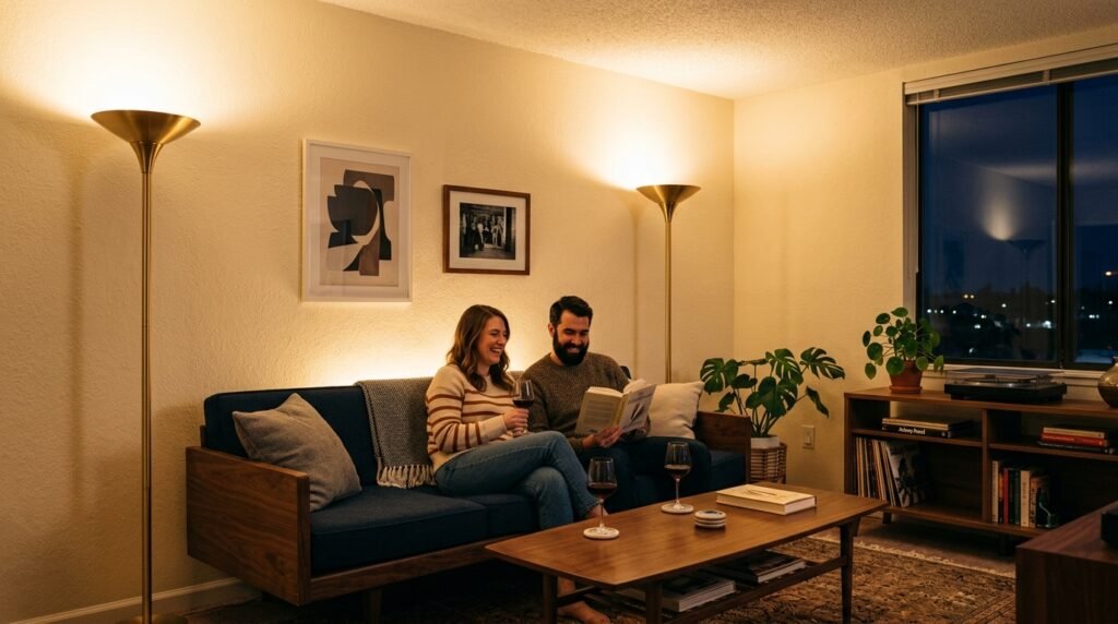 Decor for Renters With Popcorn Ceilings and Ugly Fixtures You Can’t Remove