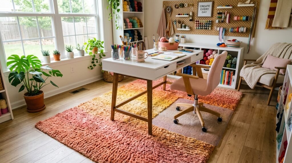 9 Dopamine Craft Room Ideas for Hobbyists Who Need Storage and Color