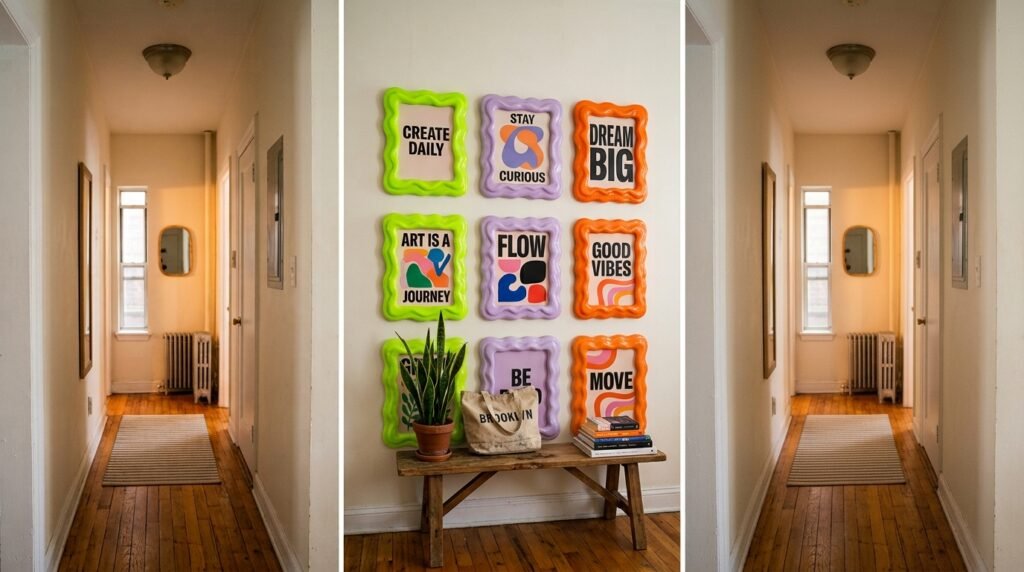 10 Dopamine Decor Entryway Ideas for Narrow Hallways in Apartments