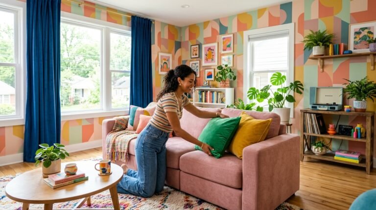 9 Dopamine Decor Ideas for Renters Who Can’t Paint But Still Want Color
