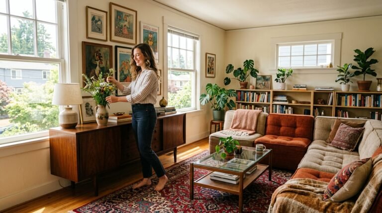 9 Thrifted Modern Living Room Finds for Renters Furnishing on Under $500