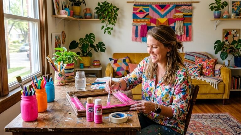 5 Dopamine Decor DIY Crafts for Anyone Redecorating Without Buying New Furniture