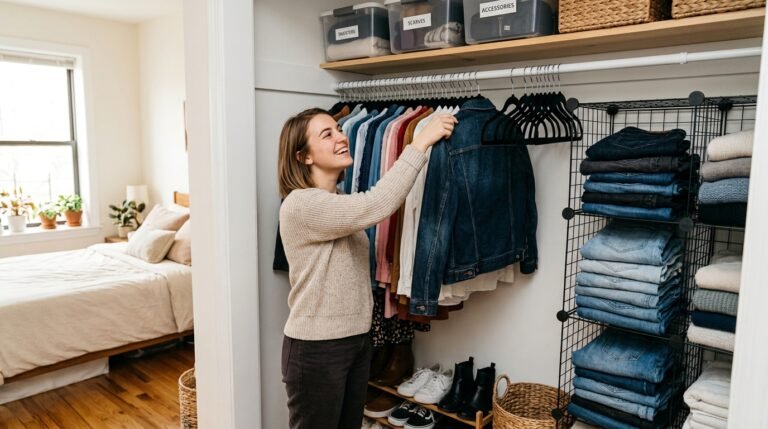 7 Wardrobe Organization Hacks for Renters Who Can’t Install Built-Ins