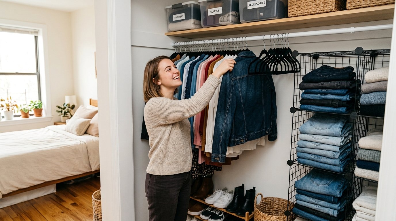 7 Wardrobe Organization Hacks for Renters Who Can’t Install Built-Ins