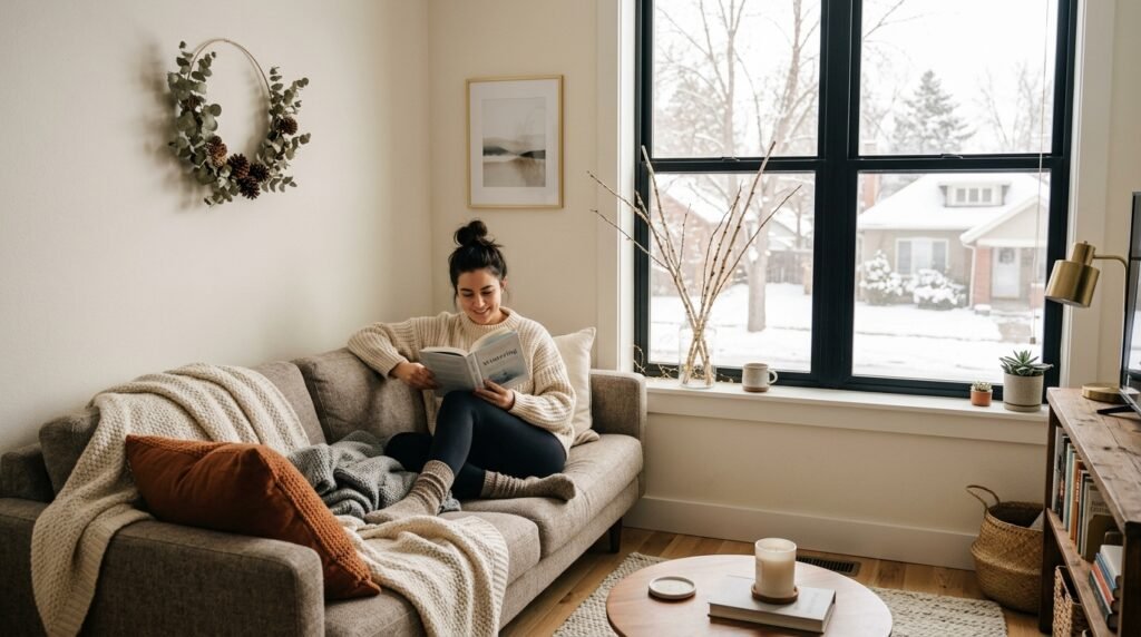 Minimalist Winter Holiday Decor for Small Apartments
