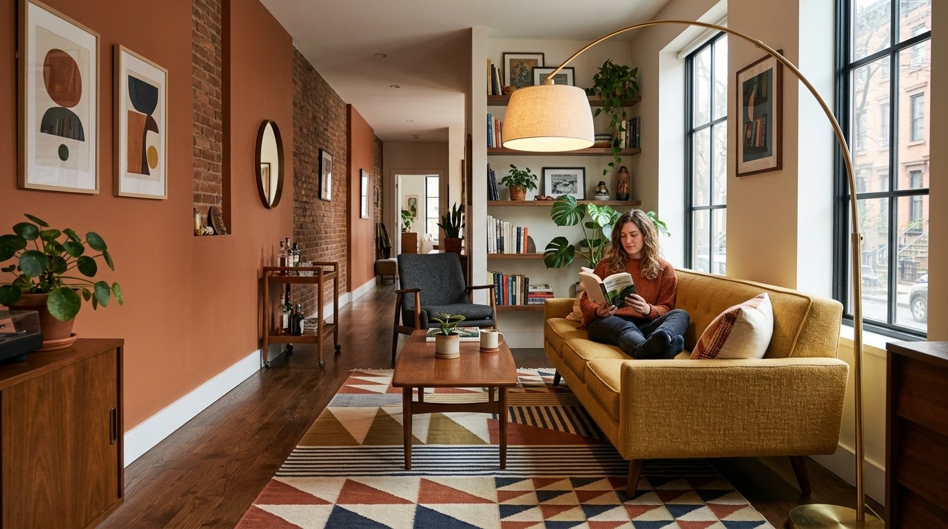 7 Mid-Century Modern Layouts for Long, Narrow Living Rooms